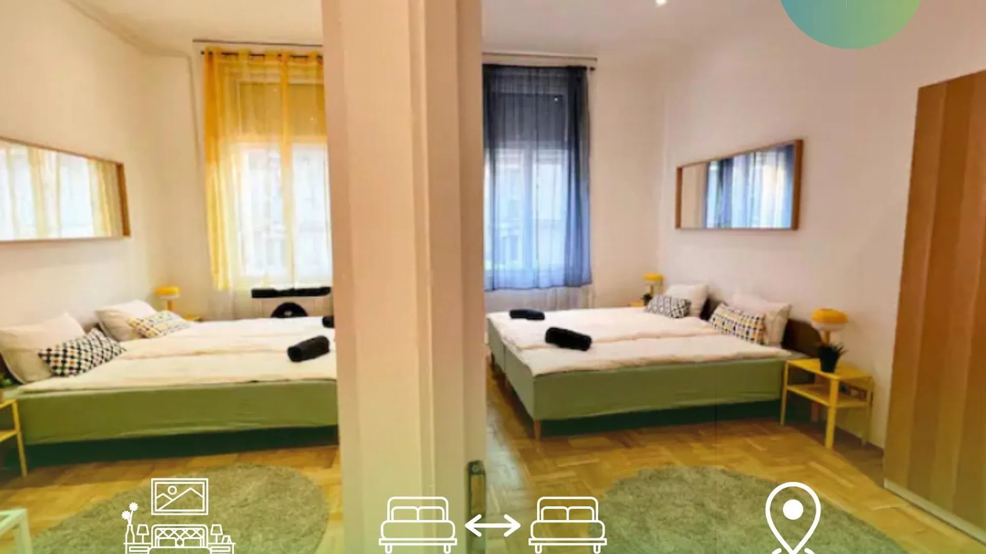 Double Treat Central Apartment By Nw Budapesta